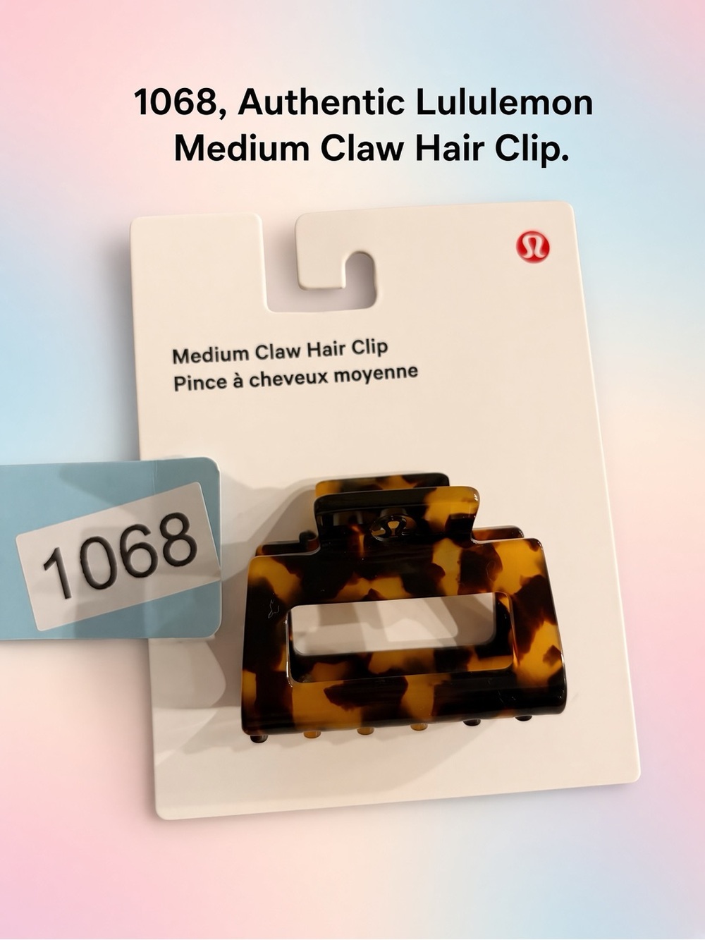 1068, lululemon Tortoiseshell Medium Claw Hair Clip - Brown